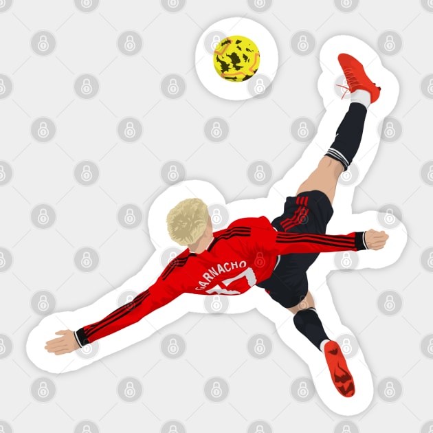 Garnacho Bicycle Kick Sticker by Footscore